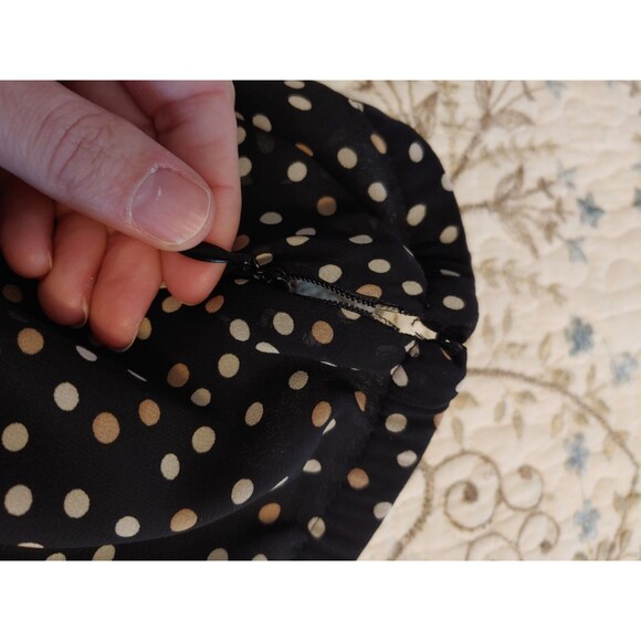 Croft And Borrow Brown And Tan Polka Dot Skirt Size 10 - Picture 5 of 5